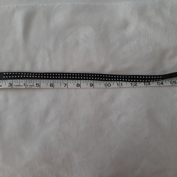 Black leather bracelet - Picture 3 of 4